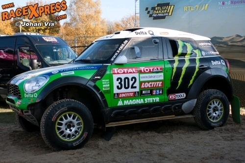 Holowzcyc met Mini X-Raid naar Dakar PreProloog in Valkenswaard